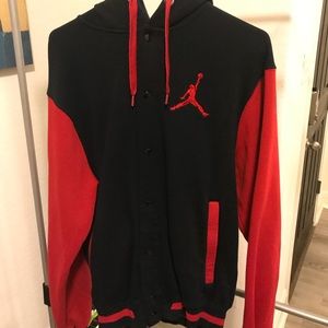 Jordan snap button hoodie